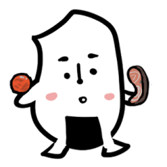[LINEスタンプ] お米さん（ご飯編）