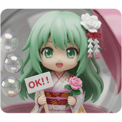 [LINEスタンプ] 薔薇を持っている精霊みなみちゃん 