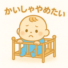 [LINEスタンプ] なんちゃって社畜赤ちゃん