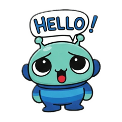 [LINEスタンプ] 使いやすい宇宙人スタンプ