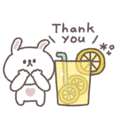 [LINEスタンプ] 夏に便利な◎ちびっこうさぎさん#3
