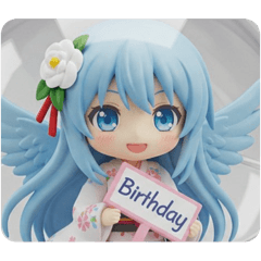 [LINEスタンプ] 天使みなみちゃんの幸運の翼 
