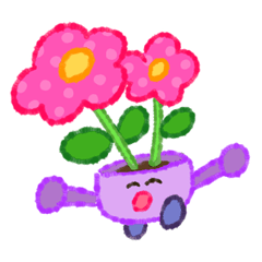 [LINEスタンプ] カラフルポットちゃんの画像（メイン）