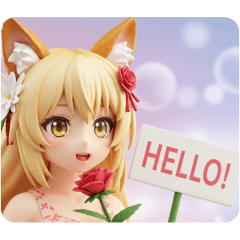 [LINEスタンプ] 薔薇を持つちいみな fetchpriority=high