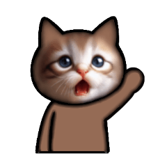 [LINEスタンプ] [アレンジ用]キグルミにゃん
