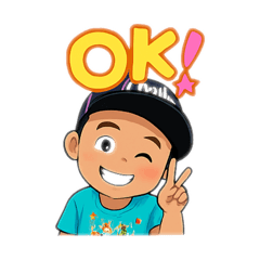 [LINEスタンプ] わんぱく、やんちゃboy