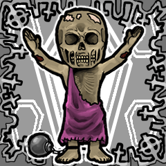 [LINEスタンプ] アンデッド動く⚰️ワイト