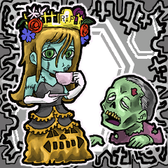 [LINEスタンプ] アンデッド動く⚰️ゾンビプリンセス