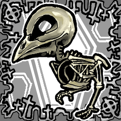 [LINEスタンプ] アンデッド動く⚰️スケルトリ