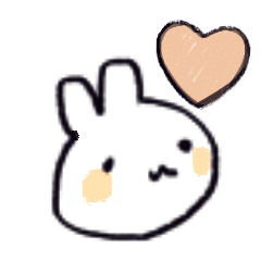 [LINEスタンプ] ゆるっとアニマルズ？うさちゃん 文字なし