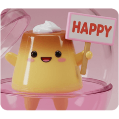 [LINEスタンプ] 躍動感のあるプリンちゃん 