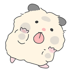 [LINEスタンプ] 食いしん坊ハムスター