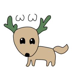 [LINEスタンプ] COLORFUL HORN DEERS
