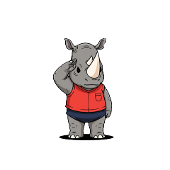 [LINEスタンプ] 【敬礼動物】