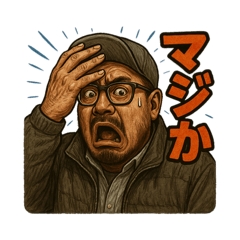 [LINEスタンプ] キャップ髭オジ【日常シーン系】