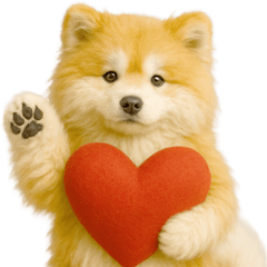 [LINEスタンプ] 毎日つかえる♡もふもふ秋田犬ハロの日常
