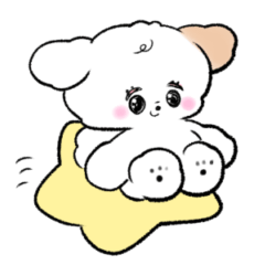 [LINEスタンプ] 子犬のめるちゃん