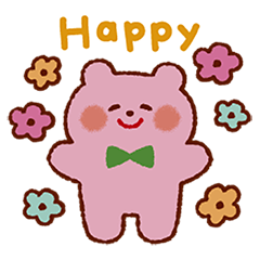 [LINEスタンプ] 虹色くまさんスタンプ