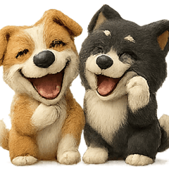 [LINEスタンプ] ジャックラッセルテリアとボーダーコリー2