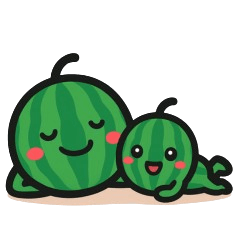 [LINEスタンプ] スイカの親子の日常スタンプ2