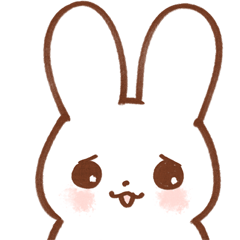 [LINEスタンプ] もっちりとしたうさぎ 2