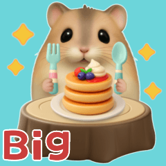 [LINEスタンプ] 夏も毎日♡モフハムの見やすいBIG文字！