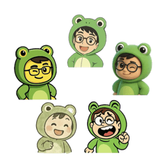 [LINEスタンプ] ドクター・サム（カエル着ぐるみ各種）