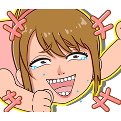 [LINEスタンプ] 爆笑女子の珍劇場2