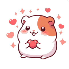 [LINEスタンプ] ネズミは告白が大好き