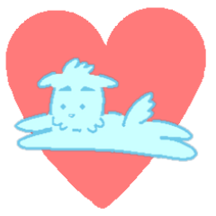 [LINEスタンプ] そらとぶいぬ