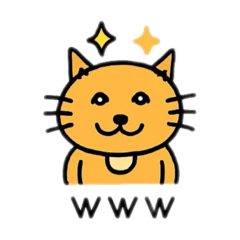 [LINEスタンプ] 2種類の猫達 日本語