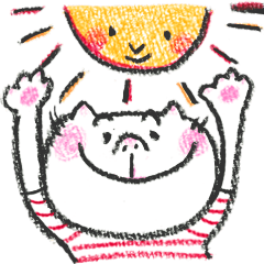 [LINEスタンプ] しあわせネコちゃんの夏休み