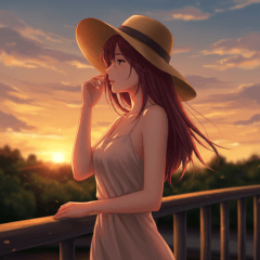 [LINEスタンプ] 永遠の夏のヒロイン