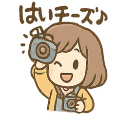 [LINEスタンプ] ぱちこのゆるふわカメラ日記