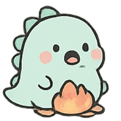 [LINEスタンプ] ふわふわ恐竜Dinochi