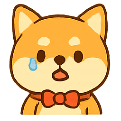 [LINEスタンプ] リボン付きぽっちゃりしば犬