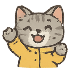 [LINEスタンプ] 雨の日のトラねこ