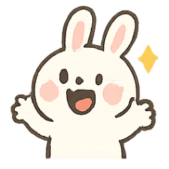 [LINEスタンプ] しろうさの毎日リアクション