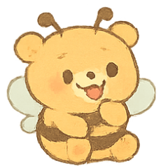 [LINEスタンプ] はちみつベアBuzzy
