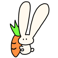 [LINEスタンプ] 耳長うさぎのうーちゃん