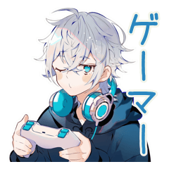 [LINEスタンプ] パーカー男子のゲーマーライフ
