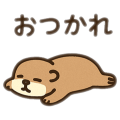 [LINEスタンプ] ダル顔動物 日本語