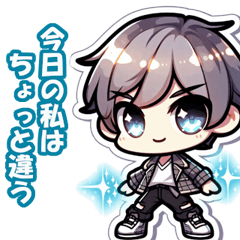 [LINEスタンプ] 三頭身のチビキャラ