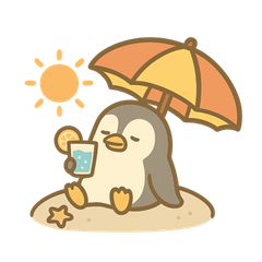 [LINEスタンプ] ひんやり夏スタンプ・どうぶつとたべもの編