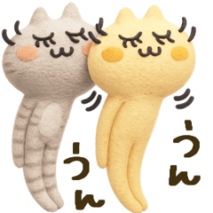 [LINEスタンプ] ぷっくり♪ちゃん猫ズ♪