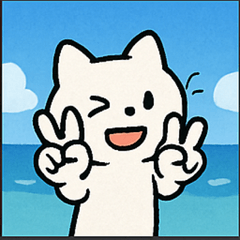 [LINEスタンプ] 海のネコ@SFW