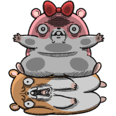 [LINEスタンプ] キョムスター＆ヤムスター（写真に貼れる）
