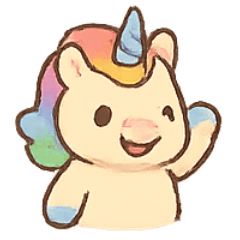 [LINEスタンプ] ドリーミーユニコーン 虹色ムードパック