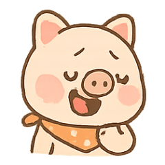 [LINEスタンプ] ぶたちゃんの感情パレード