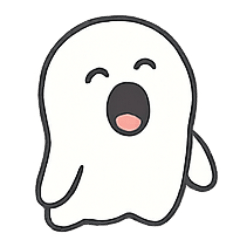 [LINEスタンプ] ちびゴーストの気分日記